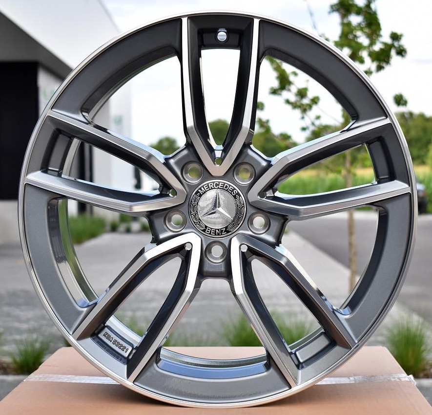 JANTE NEUVE EN 17' 5x112 look RS Sport Anthracite polish pour Mercedes 7.5x17"